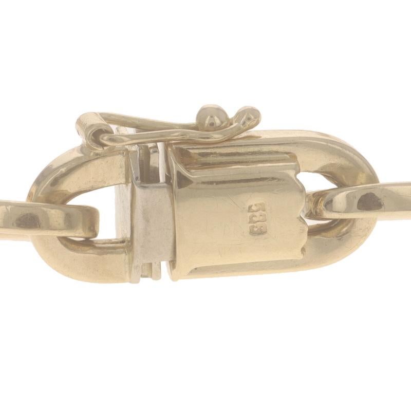 Bracciale a catena Paperclip in oro giallo 8