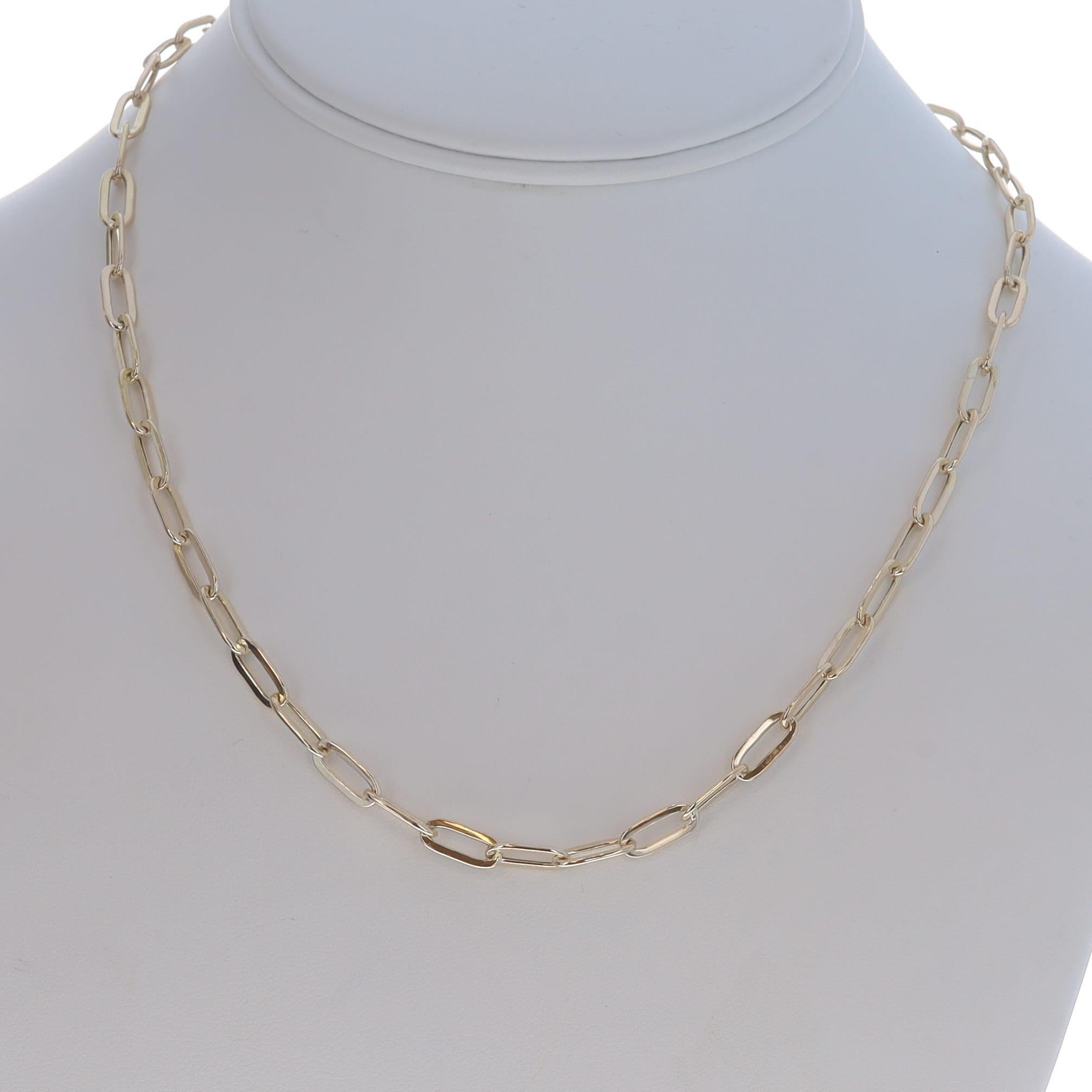 Collier en or jaune avec trombones 18