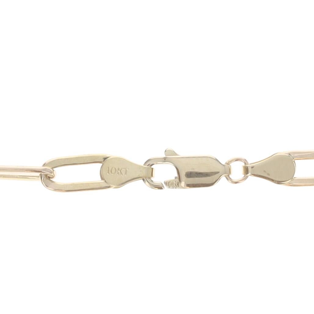Collier en or jaune avec trombones 18