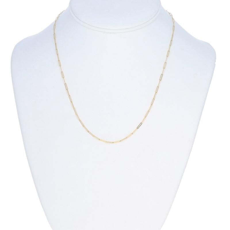 Collier en or jaune avec trombones 18