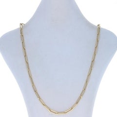 Collar de cadena clip de oro amarillo 24" - 14k