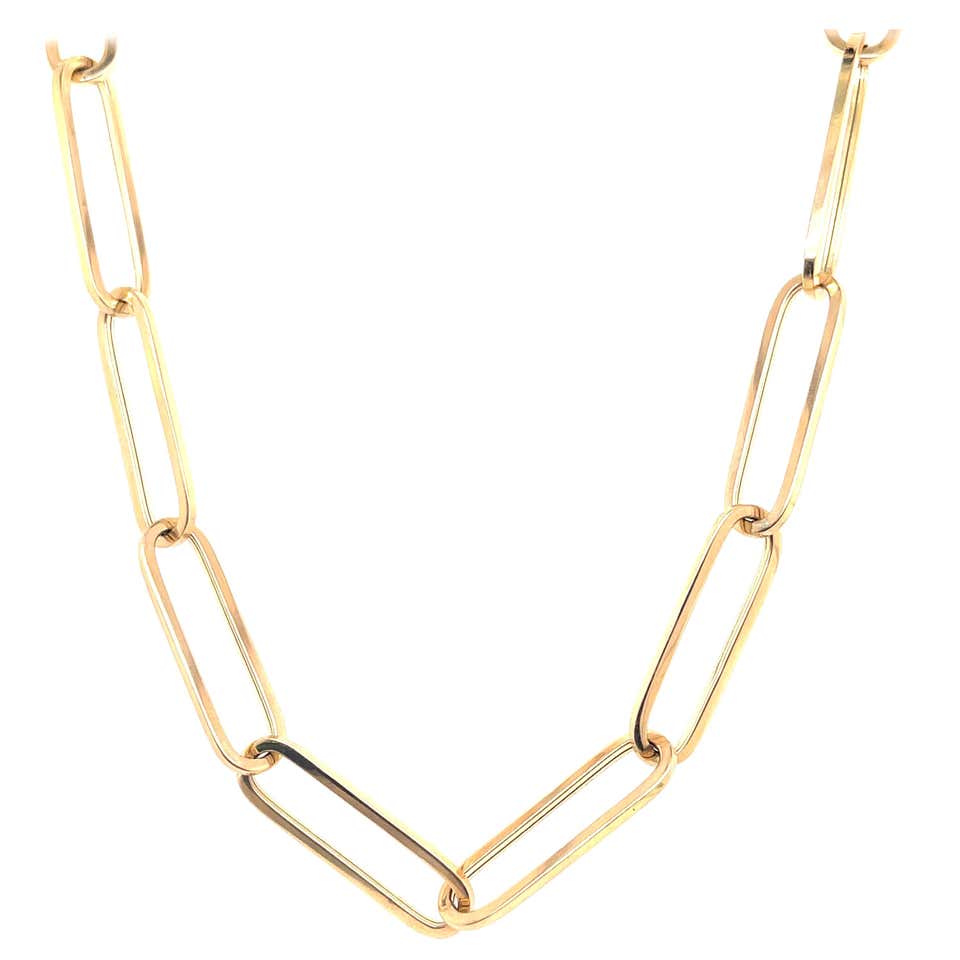 RC Gold Three Row Panther Link Necklace at 1stDibs | rc necklace ...