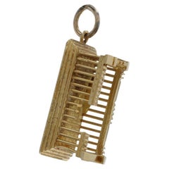 Yellow Gold Parthenon Charm 18" - 18k Athens, Greece Travel Gift