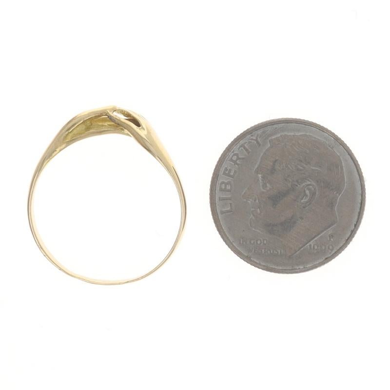 Yellow Gold Pas De Deux Statement Band 18k Fede Ring SZ 6 1/2 For Sale 2