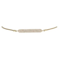Bracelet Bolo en or jaune pavé de diamants - 18k Rnd .33ctw Adjustable Chain