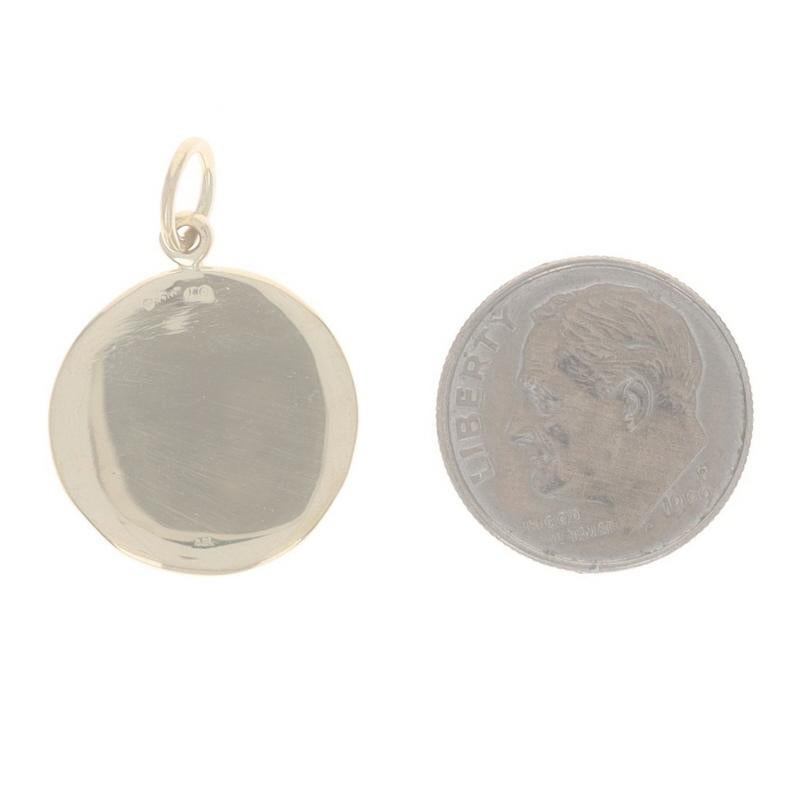 Pendentif en or jaune imprimé patte - 14k Animaux Nature Pets Pendentif Unisexe en vente