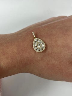 Yellow Gold Pear Shaped Pendant