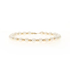 Gelbgold Perlenarmband 7 1/2" - 14k