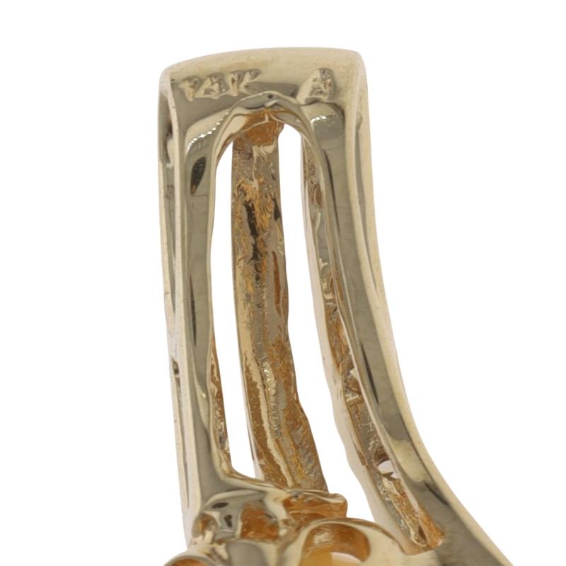 Pendentif en or jaune avec perles et diamants - 14k Pour femmes en vente