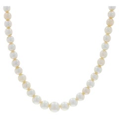 Collier de perles en or jaune - 14k