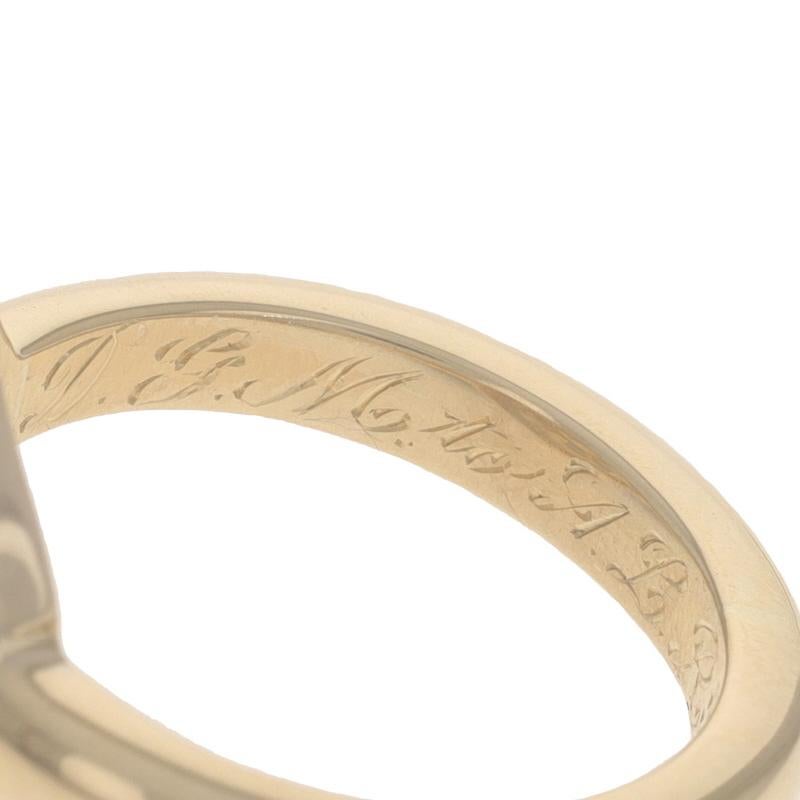 Gelbgold Perle Halo Ring - 10k & 18k Antiker geblümter antiker Ring Gr. 6 1/4 3