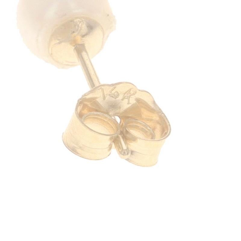 Donna Orecchini con perle in oro giallo - 14 carati - forati in vendita