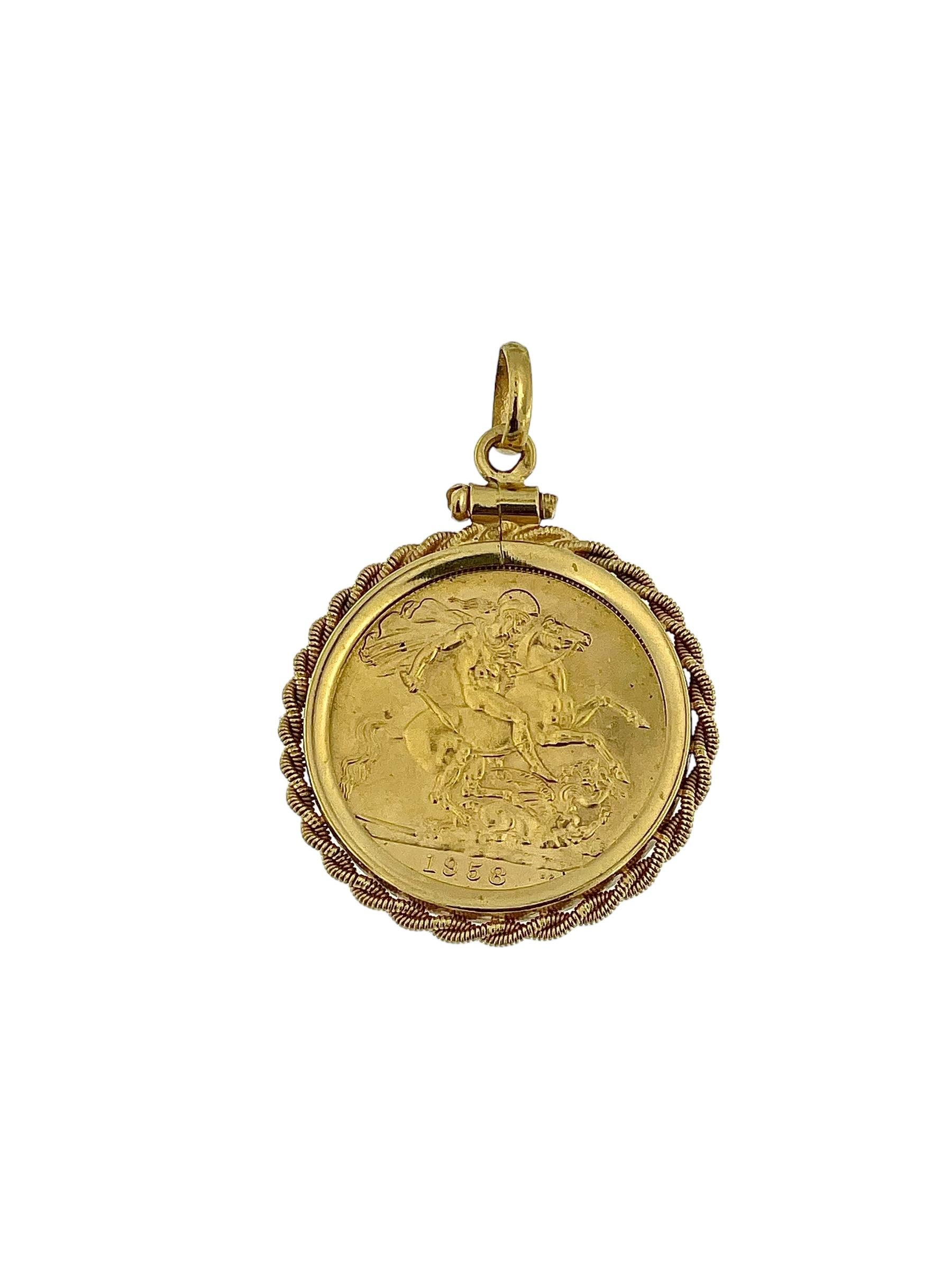 1958 queen elizabeth coin