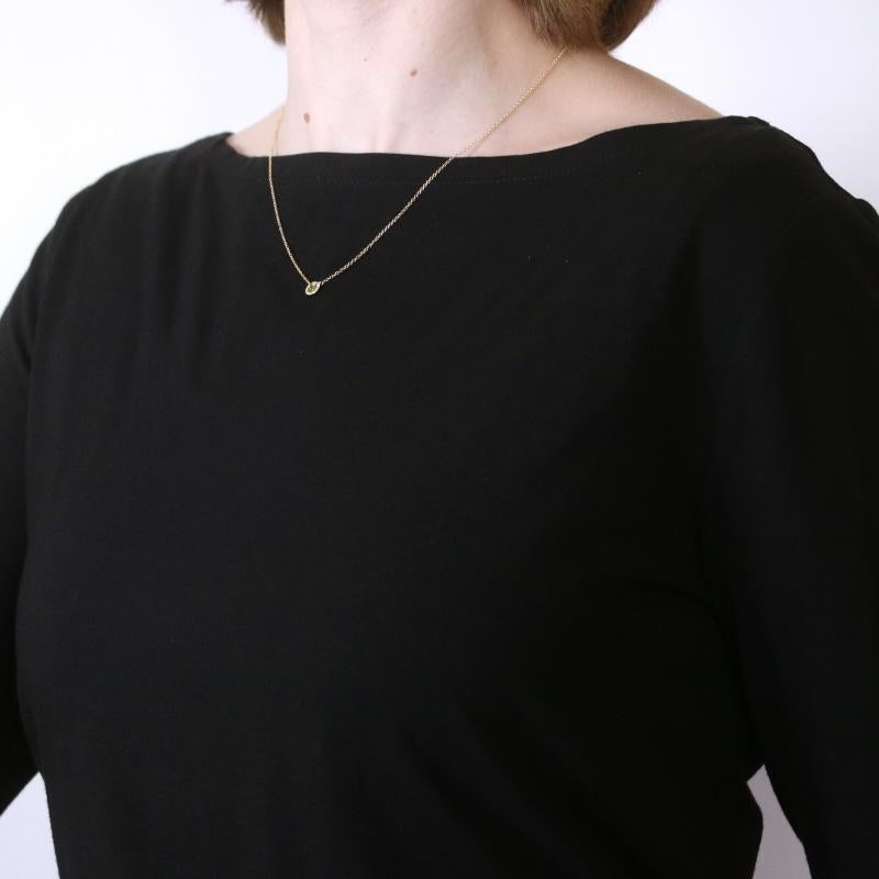 Round Cut Yellow Gold Peridot & Diamond Halo Necklace - 14k Round Rose .36ctw Adjustable For Sale