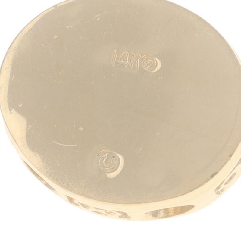 Women's Yellow Gold Peridot Diamond Slide Charm Slide Charm - 14k Marquise 3.00ct For Sale