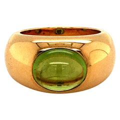 Yellow Gold Peridot Ring by Bucherer