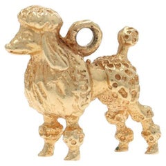 Breloque caniche en or jaune - 14k Canin