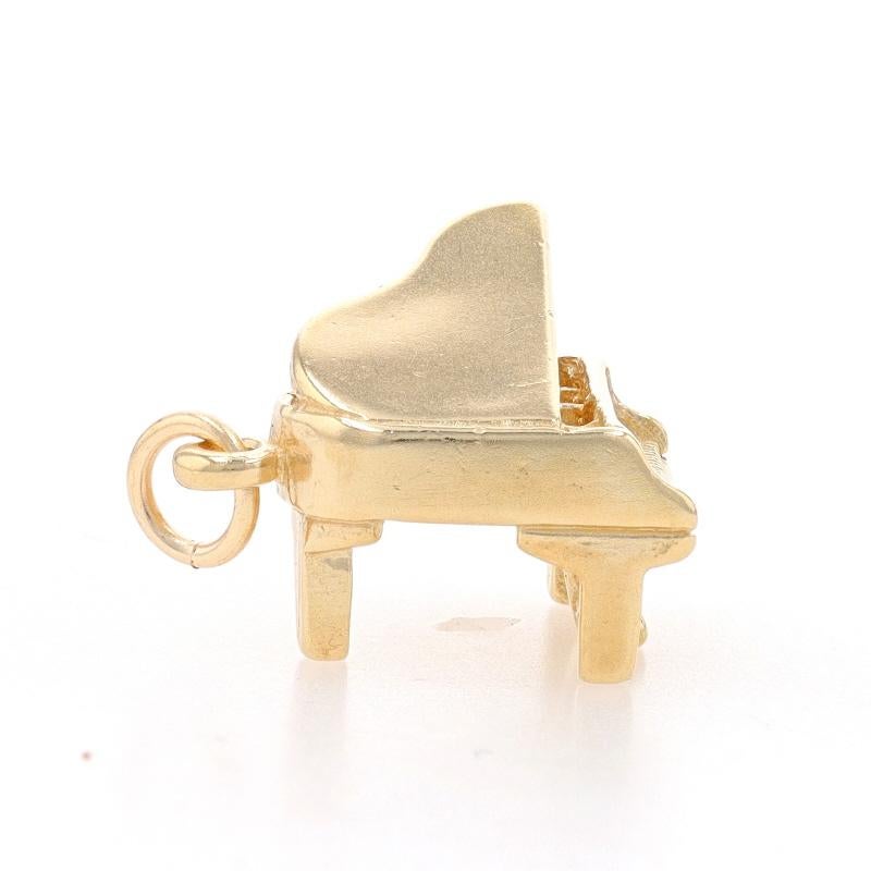 Breloque pour piano en or jaune 14 carats, cadeau de musicien Excellent état - En vente à Greensboro, NC