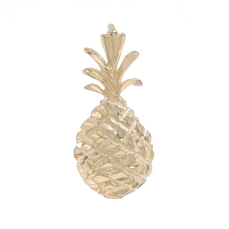 Brand: Michael Anthony

Metal Content: 14k Yellow Gold

Theme: Pineapple, Tropical Fruit, Hospitality
Features: Etched Detailing

Measurements
Tall: 29/32