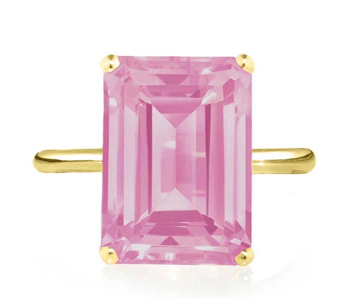 pink topaz rings