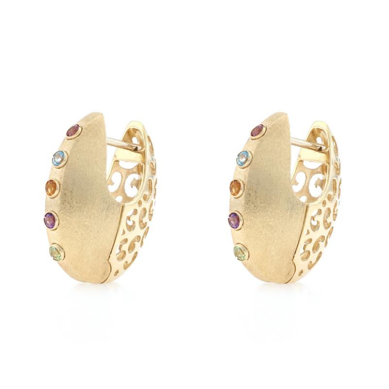 Contenu du métal : Or jaune 14k

Informations sur les pierres

Tourmaline rose naturelle
Carat(s) : .08ctw
Coupe : Ronde

Topaze bleue naturelle
Carat(s) : .08ctw
Coupe : Ronde

Citrine Naturelle
Traitement : Chauffage
Carat(s) : .08ctw
Coupe :