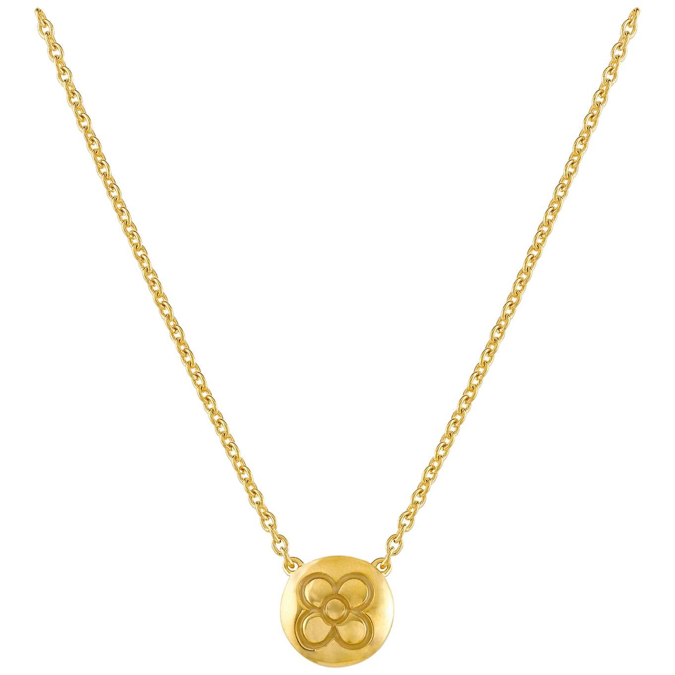 Yellow Pendant Necklace Choker Flower for DIAMONDS in the SKY Collection For Sale