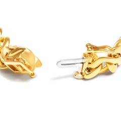 Yellow Gold Plated Silver Diamond Accent Inlaid Cross Cuban Link Bracelet