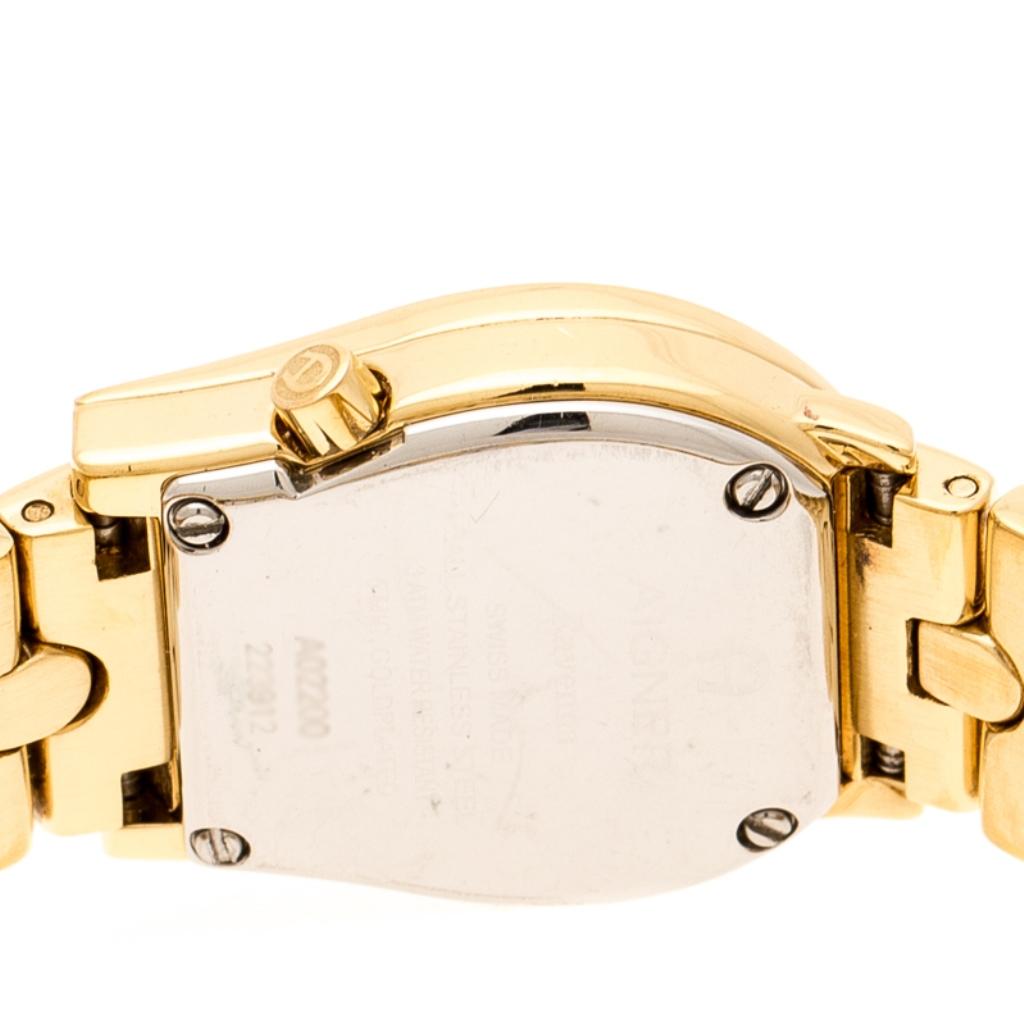 Yellow Gold Plated Stainless Steel Ravenna A02200 Women's Wristwatch 24 mm 2