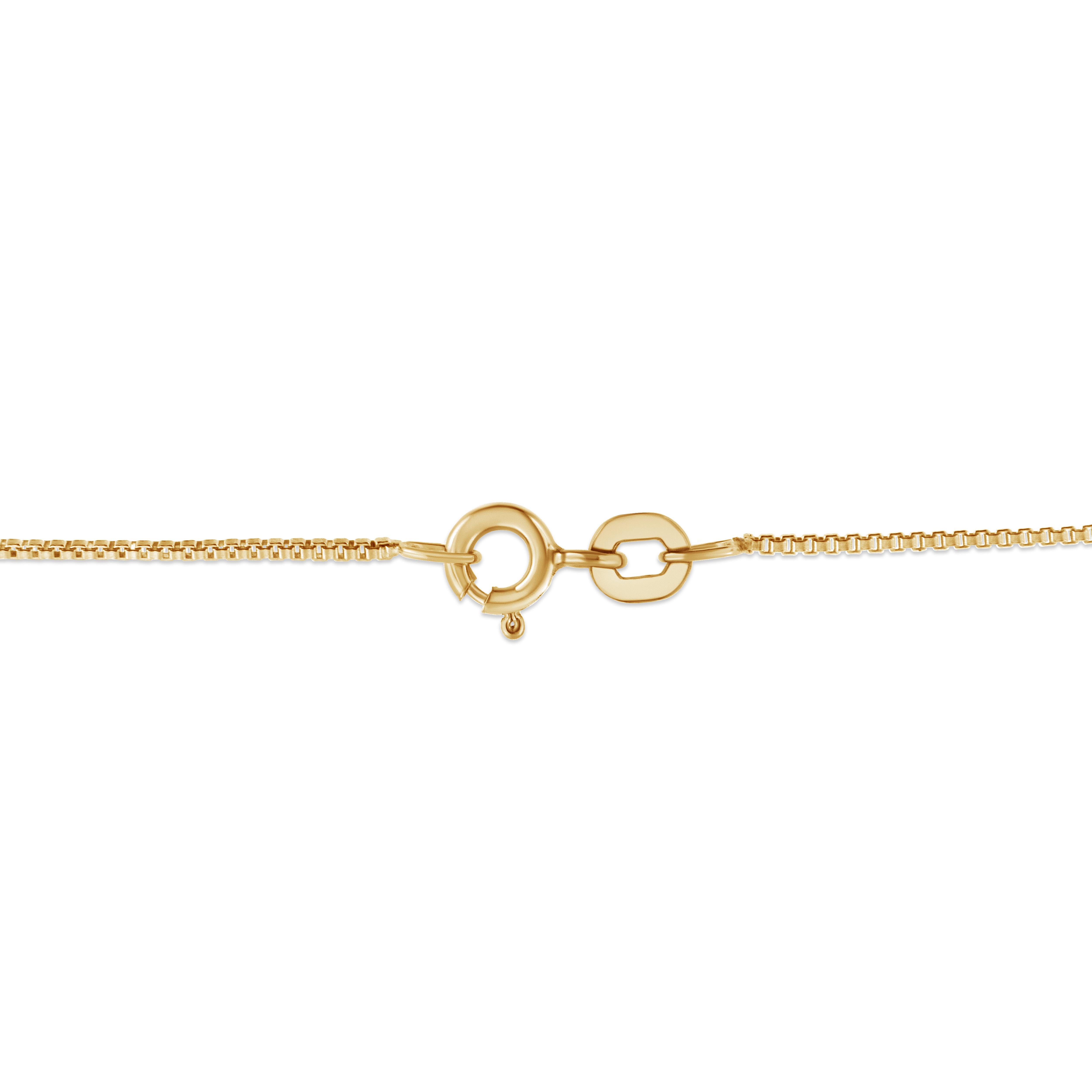 Contemporain Collier pendentif croix en or jaune plaqué argent sterling et diamants de 1,00 carat en vente