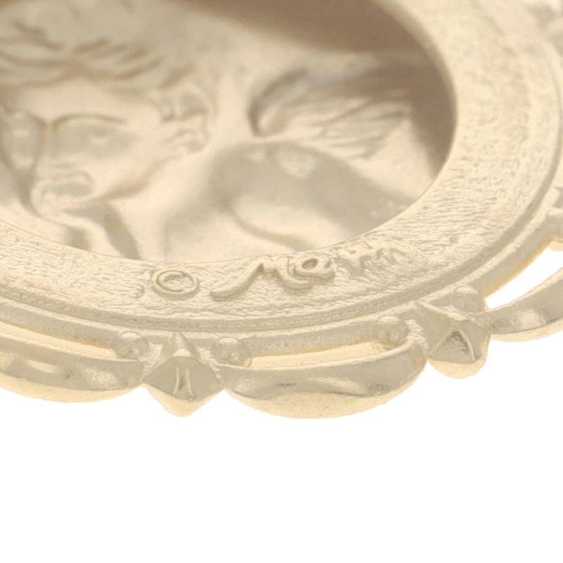 Pondering Cherub-Anhänger aus Gelbgold - 14k Faith Guardian Angel, Gelbgold im Angebot 1
