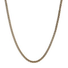 Yellow Gold Popcorn Chain Necklace 21" - 10k