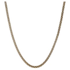 Yellow Gold Popcorn Chain Necklace 21" - 10k