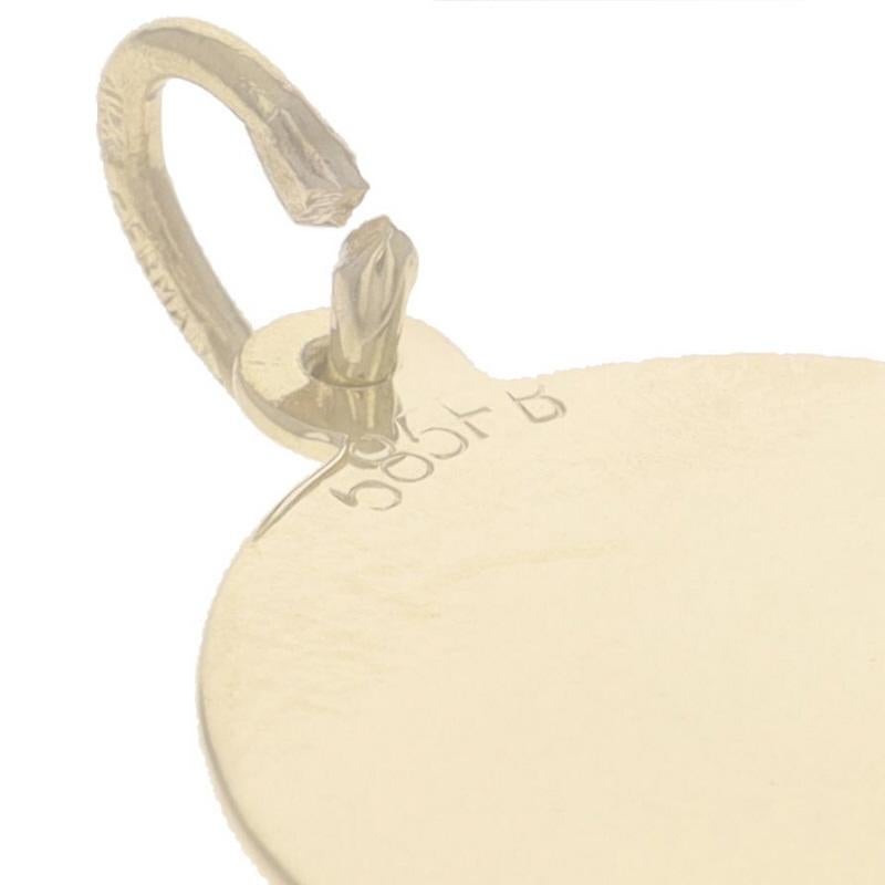Pendentif Poseidon en or jaune 14 carats, breloque mythologique grecque des mers en vente 1