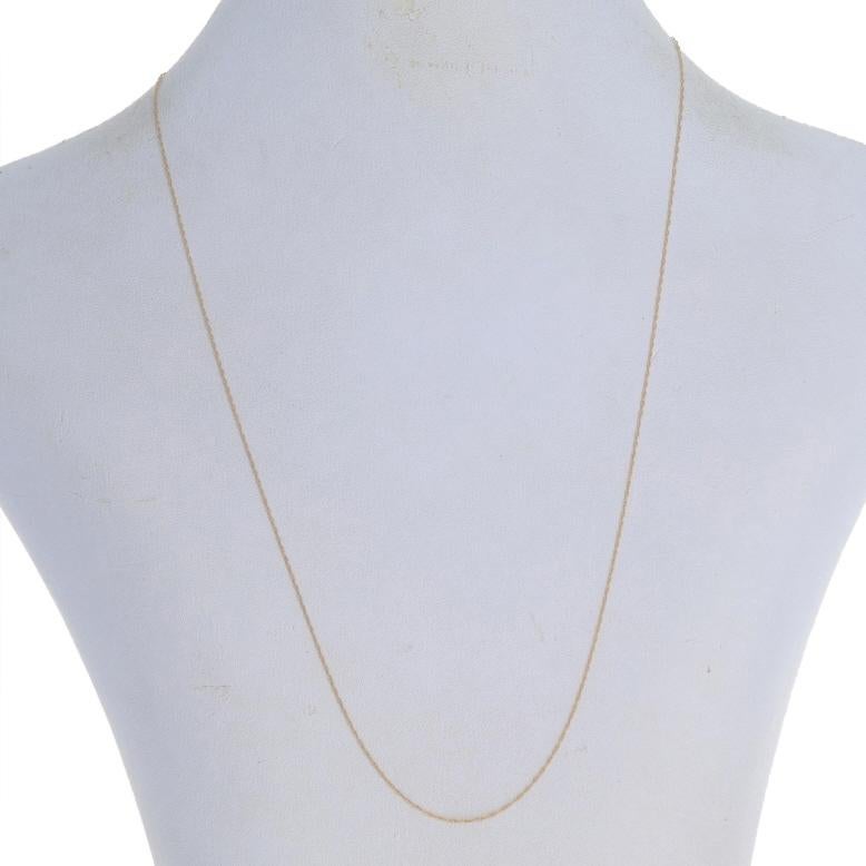 Yellow Gold Prince of Wales Chain Necklace 18 1/4