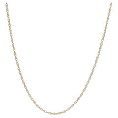 Yellow Gold Prince of Wales Chain Necklace 18" 14k