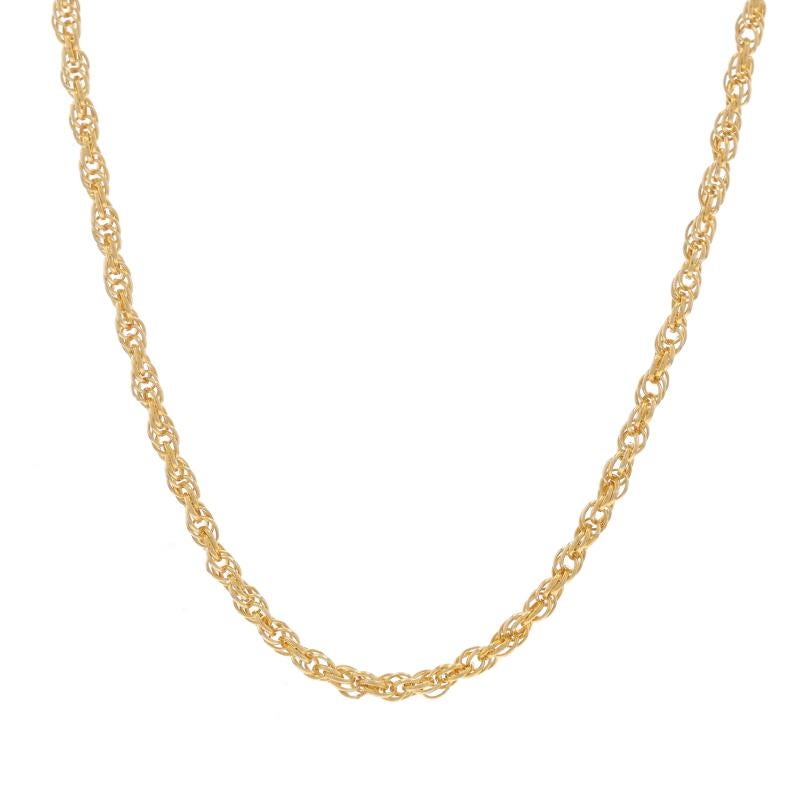 Contenuto del metallo: Oro giallo 14k

Stile della catena: Principe di Galles and Wales
Stile della collana: Catena
Tipo di chiusura: Chiusura con anello a molla

Misure

Lunghezza: 18 3/4