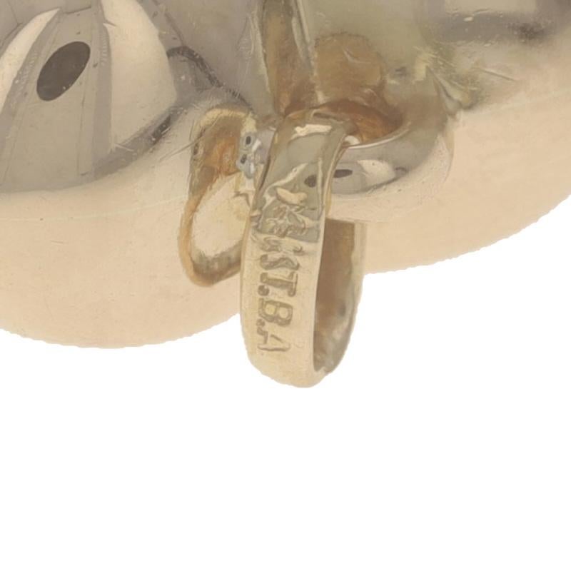 Women's Yellow Gold Puffy Floral Heart Pendant - 14k Love For Sale