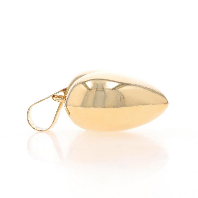 Puffy Heart Anhänger aus Gelbgold - 14k Love im Zustand „Hervorragend“ in Greensboro, NC