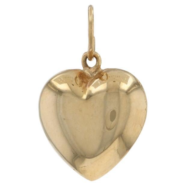 Colgante Corazón Abombado Oro Amarillo - 14k Amor