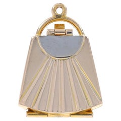 Pendentif porte-monnaie en or jaune - 14k Handbag Opens