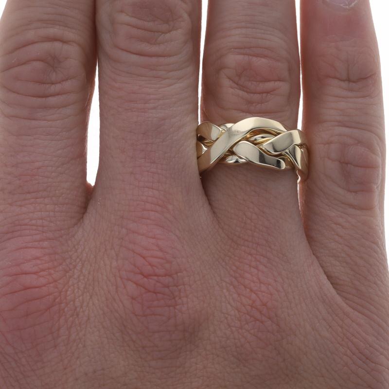 mens gold puzzle ring