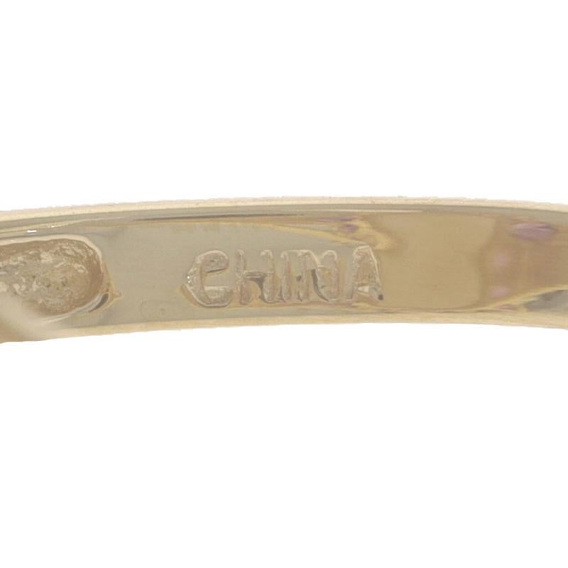 Anello aureola in quarzo e ametista in oro giallo 14k con cabochon ovale 5,16ctw Fiore in vendita 2