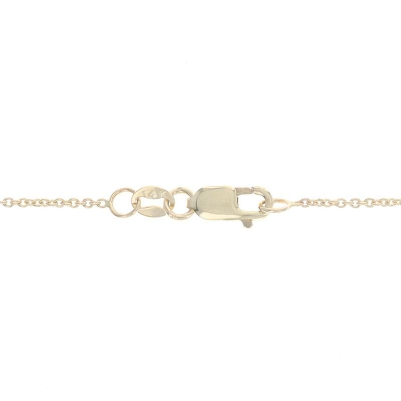Women's or Men's Yellow Gold Quartz & Diamond Halo Necklace -14k Square .14ctw Brushed Adjustable For Sale