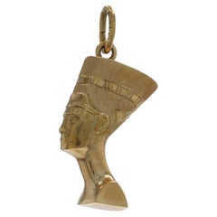 Ciondolo in oro giallo della regina Nefertiti - Antico Egitto a 18 carati