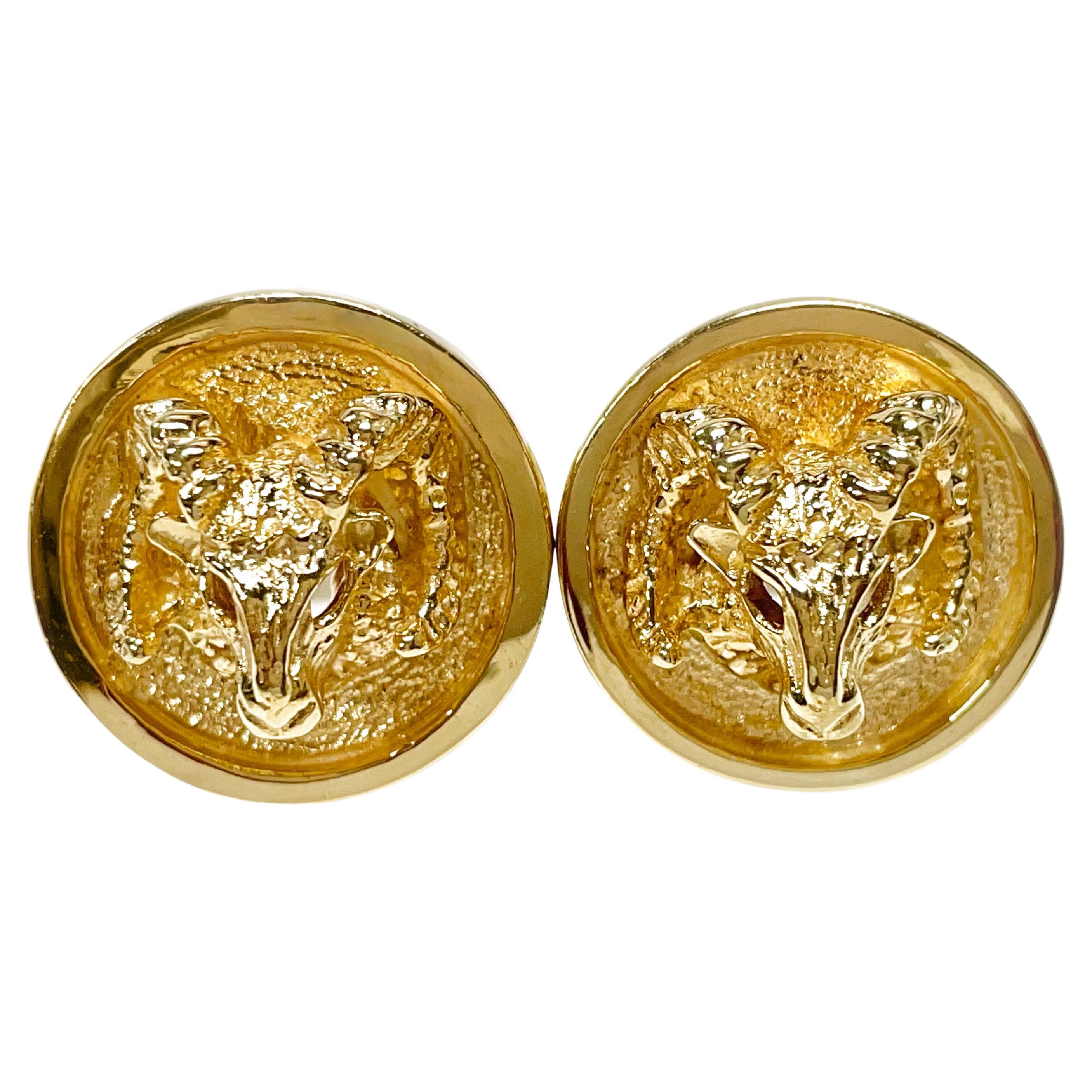 Gemelos de carnero de oro amarillo