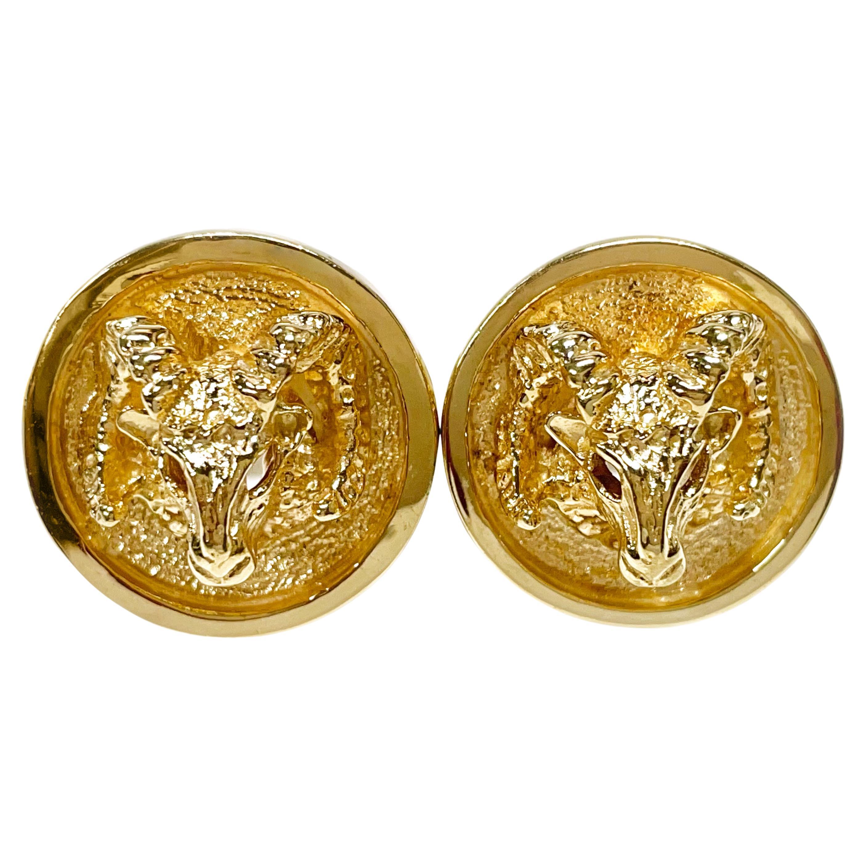 Yellow Gold Ram Cufflinks