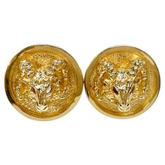 Yellow Gold Ram Cufflinks