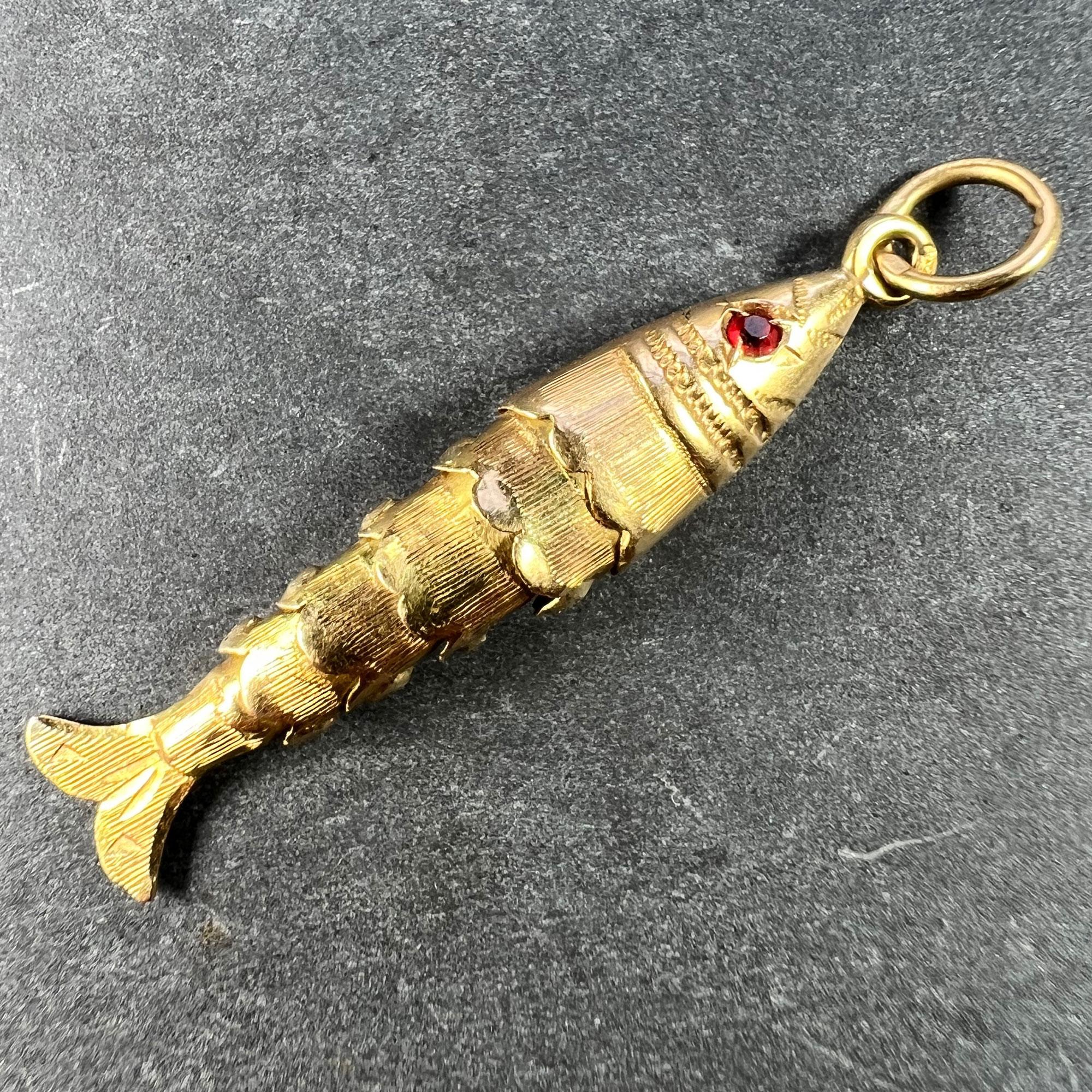 articulated fish charm