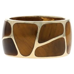 Yellow Gold Resin Eternity Band - 14k Ring SZ 6 3/4