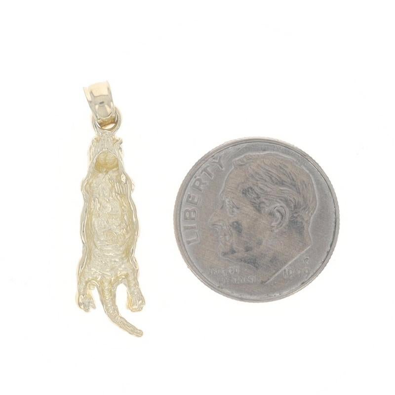 Women's Yellow Gold Restful Otter Charm - 14k For Sale